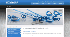 Desktop Screenshot of kovomathk.cz